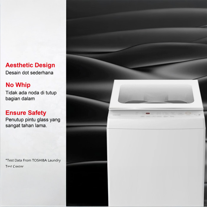 Toshiba Mesin Cuci 1 Tabung Top Loading 7 Kg - AW-M801AN(WW) | AWM801AN(WW)